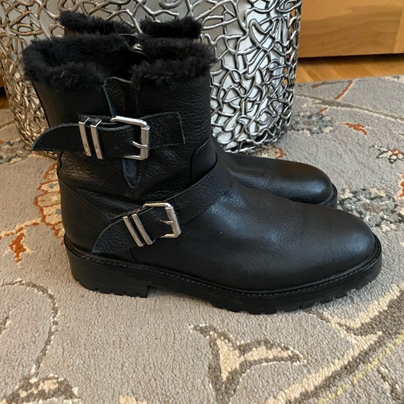 zara fur lined boots